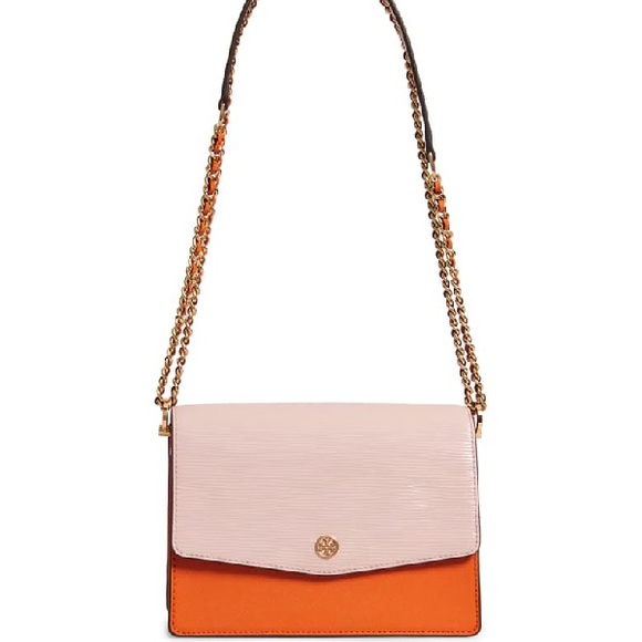 TORY BURCH Robinson Bag—Pink and Orange - Picture 7 of 11